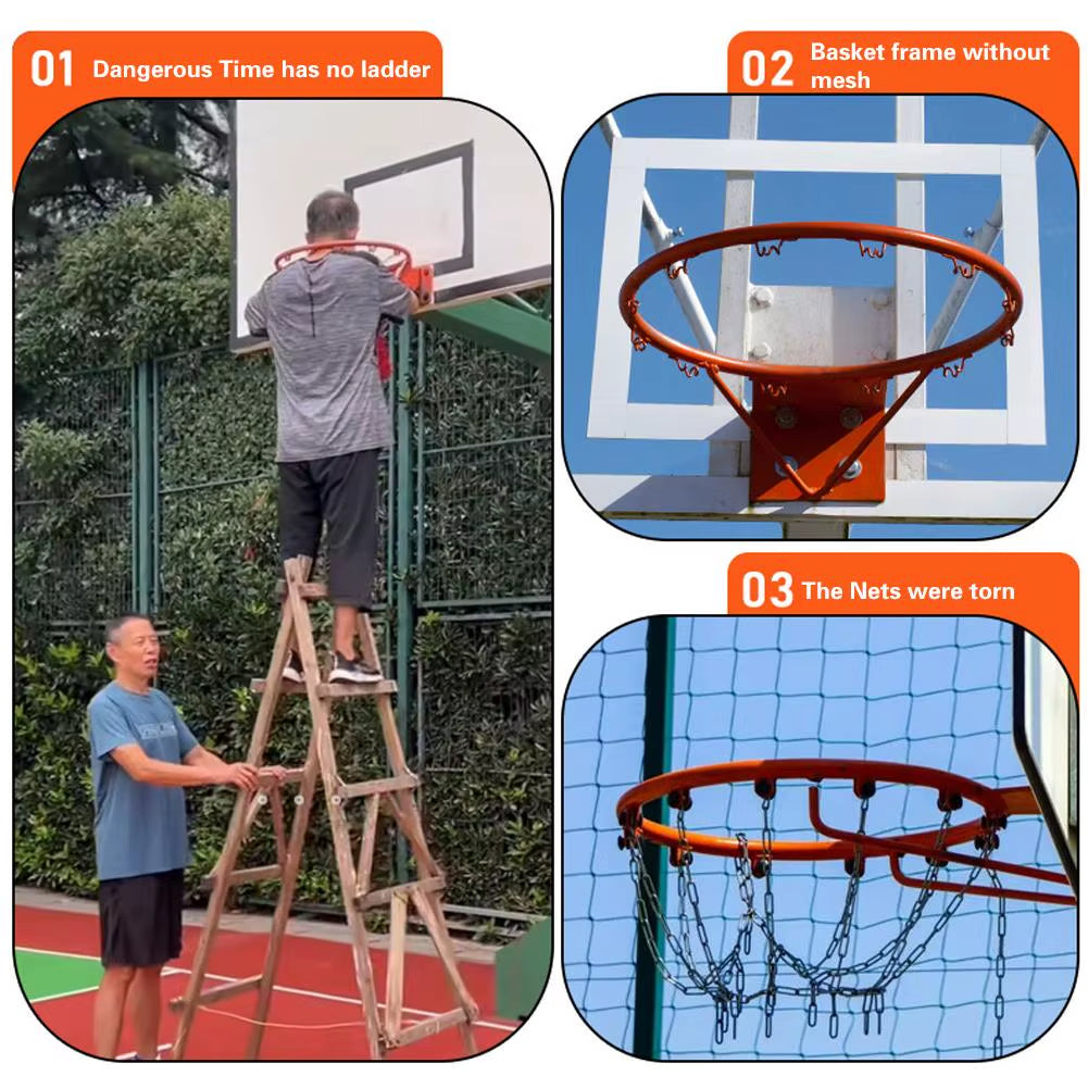 PU Basketball Net Mini Basketball Frame Portable Basketball Net Frame Professional Net Basketball Hoop Basketball Accessories